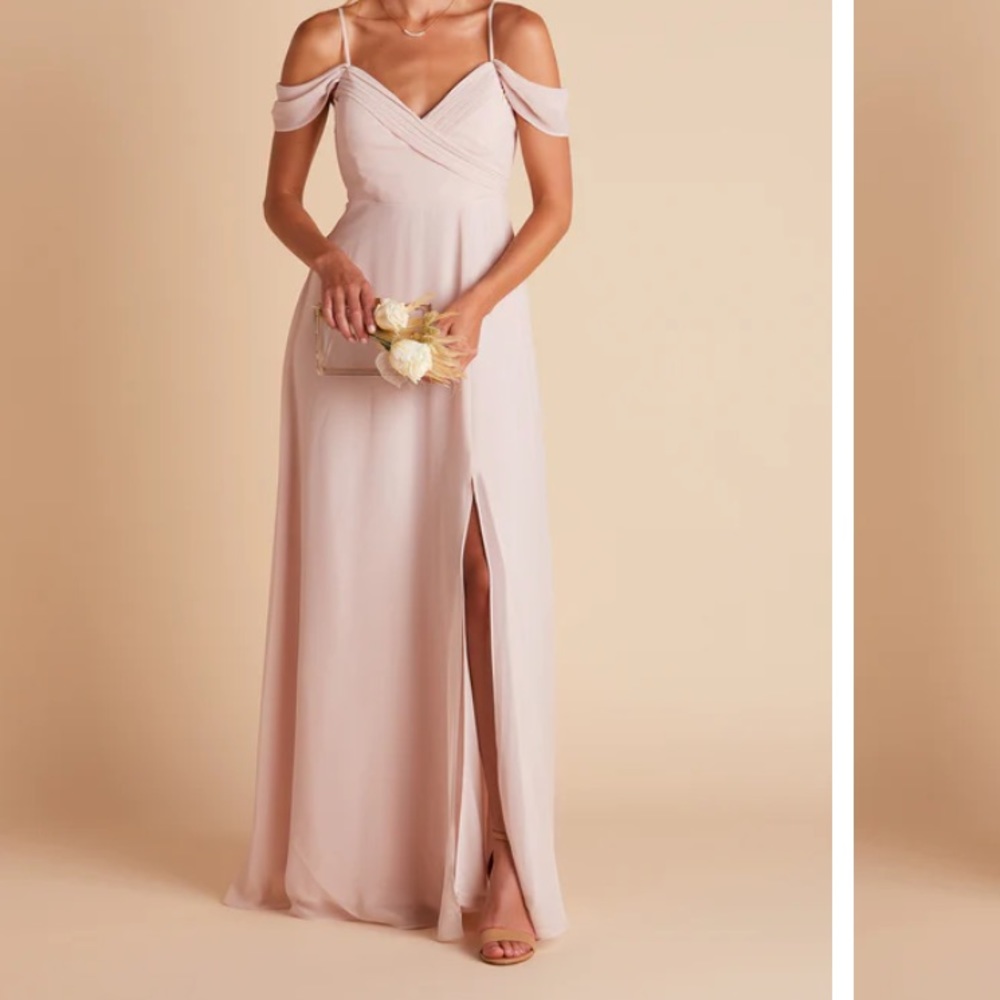 Birdy Grey - Small- Chiffon Convertible Spence Dress - Pale Blush